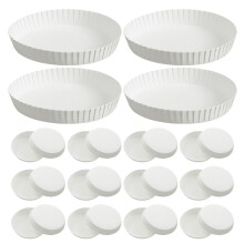 200 Stück Pappbecherdeckel 8 cm/3 gerippt für Kaffeebecher