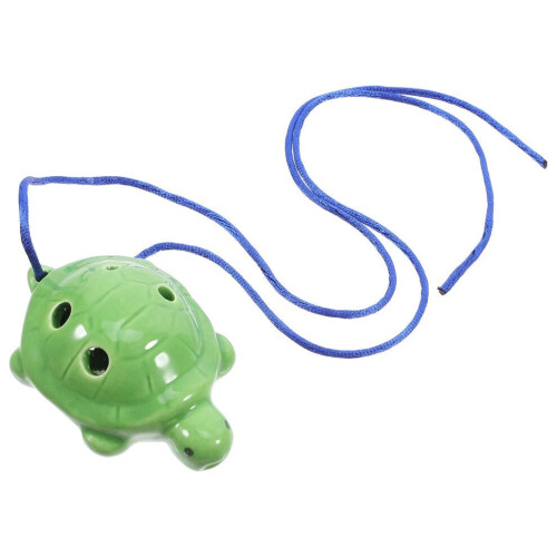 Ocarina flute, turtle shape, for beginners, made of ceramic 2