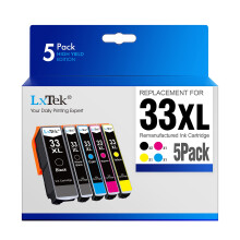 LxTek 33XL Compatible Replacement for Epson 33 XL Ink Cartridges for Epson Expression Premium XP-640 XP-530 XP-900 XP-540 XP-7100 XP-830 XP-630 XP-645