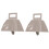 2 practical square hanging bells for sheep and cattle 1