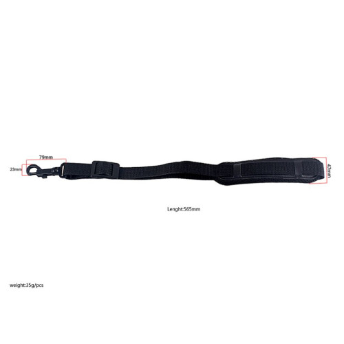 Adjustable children's harness, black, 56.5 x 4.7 x 0.2 cm 2