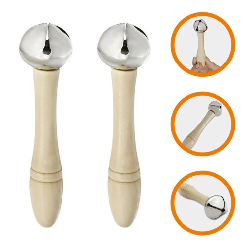 2pcs Bell Hand Bell Vertical Musical Instrument Gift 2
