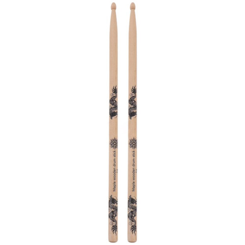 2 Wooden Practice Drumsticks for Musical Instruments
