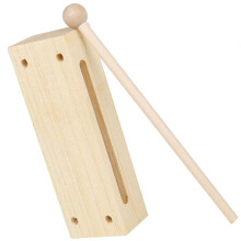 Träslagverksinstrument med klubba, leksak för barn