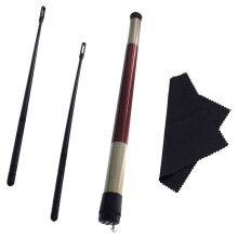 Ensemble de bâtonnets de nettoyage pour flûte avec accessoires, noirs