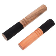 2 baquetas de madera, estilo dandiya, con cuerda de sonajero para niños/adultos