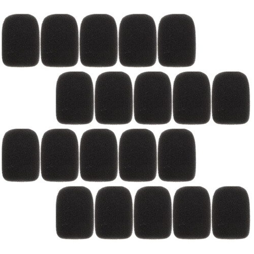 Mikrofonabdeckung mit Windgeräuschdämpfung, schwarz, 24