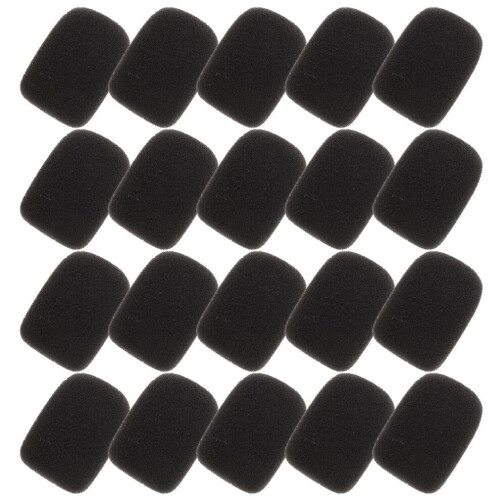 Mikrofonabdeckung mit Windgeräuschdämpfung, schwarz, 24 1
