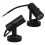 2 1W LED stage light spotlight with beam effect, black 4