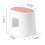 2pcs Plastic Footstools Non-Slip Bathroom Stools 2