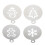 2-pack Christmas stencils for baking and cake decorating 2
