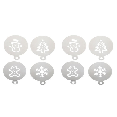 2-pack Christmas stencils for baking and cake decorating 2