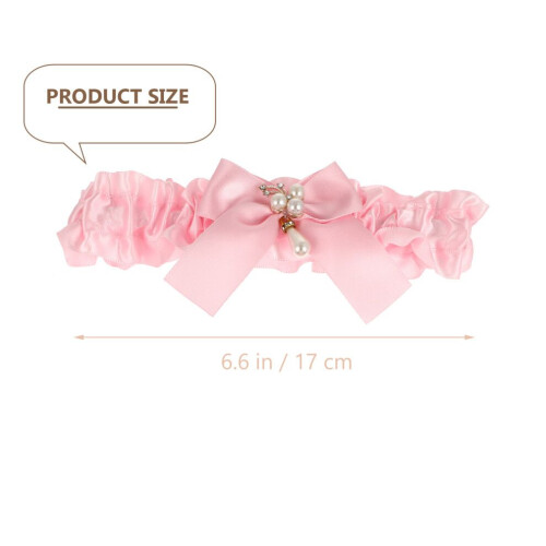 2-piece wedding garter set, thigh bands 1