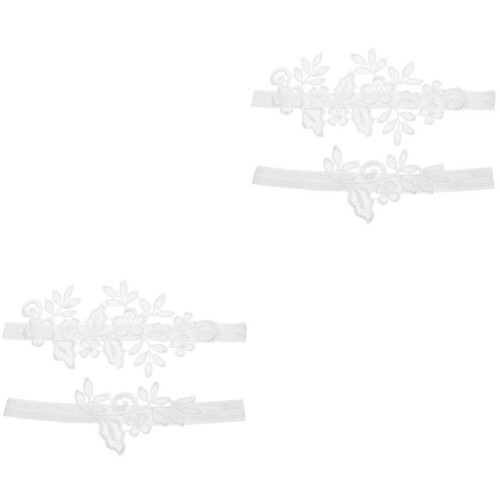 2 Sets Hochzeitsstrumpfbandspitze 2