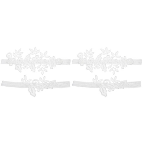 2 Sets Hochzeitsstrumpfbandspitze 1