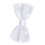 Men's polyester-silk bow tie, solid white, for weddings and parties 1