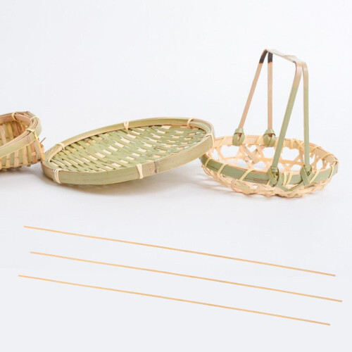6 bamboo sticks for crafting and basket making 2