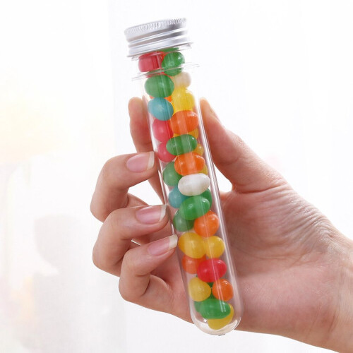 50 45 ml transparent PET test tubes 2