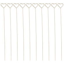 10 metallene Blumenstrauß-Kartenclips für Hochzeiten und