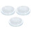 Runder, transparenter Blumenhalter aus Kunststoff 3 1