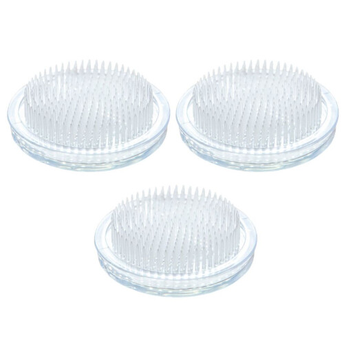 Runder, transparenter Blumenhalter aus Kunststoff 3