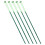 Enkele bloemstengel, plastic, groen, 5 sets 1