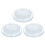 Runder, transparenter Blumenhalter aus Kunststoff 3 3