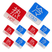 5 pairs of shower labels for