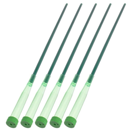 Enkele bloemstengel, plastic, groen, 5 sets 2