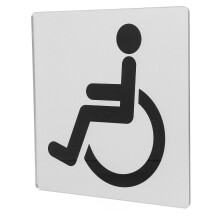 Accessible sign for door/wall – disabled toilet sign