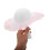Abanico de mano Raindrops de plástico blanco 20 4