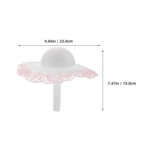 Abanico de mano Raindrops de plástico blanco 20 2