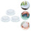 Runder, transparenter Blumenhalter aus Kunststoff 3 4