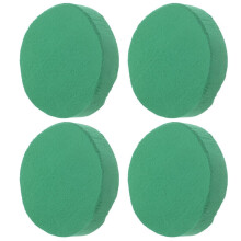 Grüne Blumendekoration, rund, 4-teiliges Set, 18 x 18 x 4 cm