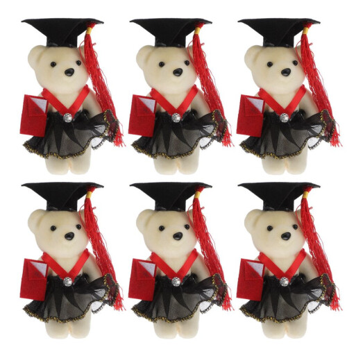 Set mit 3 Plüsch-Abschlussbären, Kuscheltiere, Abschlussgeschenk