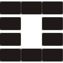 10 Blank Aluminum Door Sign Nameplate Embossed Tags