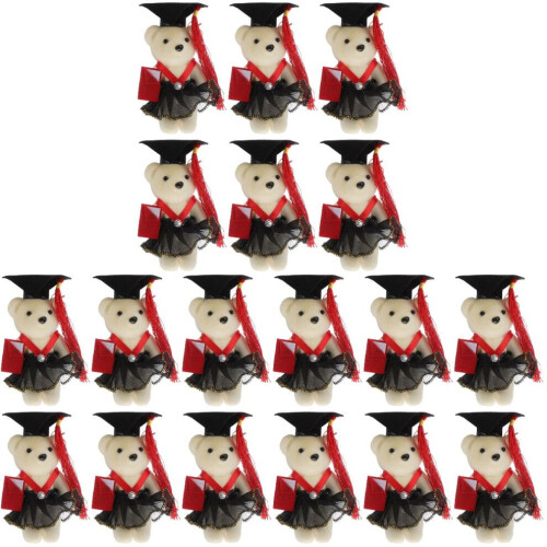 Set mit 3 Plüsch-Abschlussbären, Kuscheltiere, Abschlussgeschenk 2