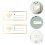 Raindrops 2-Piece Acrylic Wi-Fi Password Shield for Areas 4