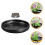 rundes Set mit Blumennadel, Vase und 4