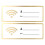 Raindrops 2-Piece Acrylic Wi-Fi Password Shield for Areas 3