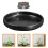 rundes Set mit Blumennadel, Vase und 2