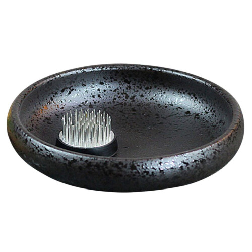 rundes Set mit Blumennadel, Vase und 2