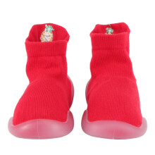 Raindrops 1 Paar Baby-Lauflernschuhe Rot TPR Rutschfest