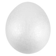 2 weiße Schaumstoffeier (20 cm) zum Bemalen für Ostern