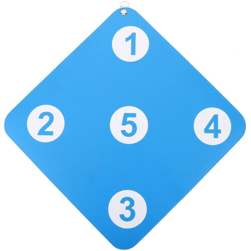Hanging rubber disc for fence mounting, sky blue, 1