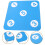 Hanging rubber disc for fence mounting, sky blue, 1 2