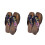 2 Stück Paulownia-Kinderclogs, Größen 18-26 2