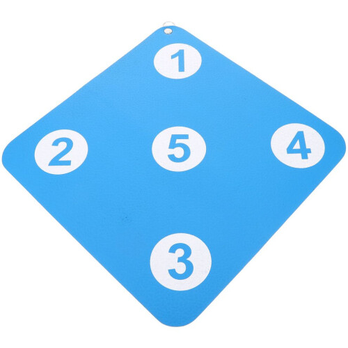 Hanging rubber disc for fence mounting, sky blue, 1 2