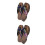 2 Stück Paulownia-Kinderclogs, Größen 18-26 5