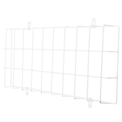 Exit Sign Light with Wire Mesh Guard for Emergency Lighting White